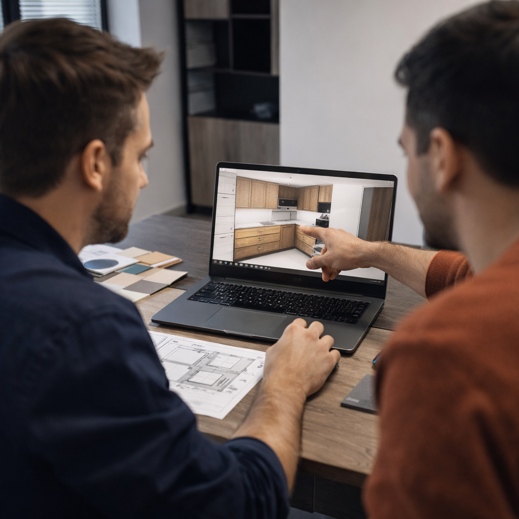 Etapă tehnică pentru proiectarea și producția mobilierului